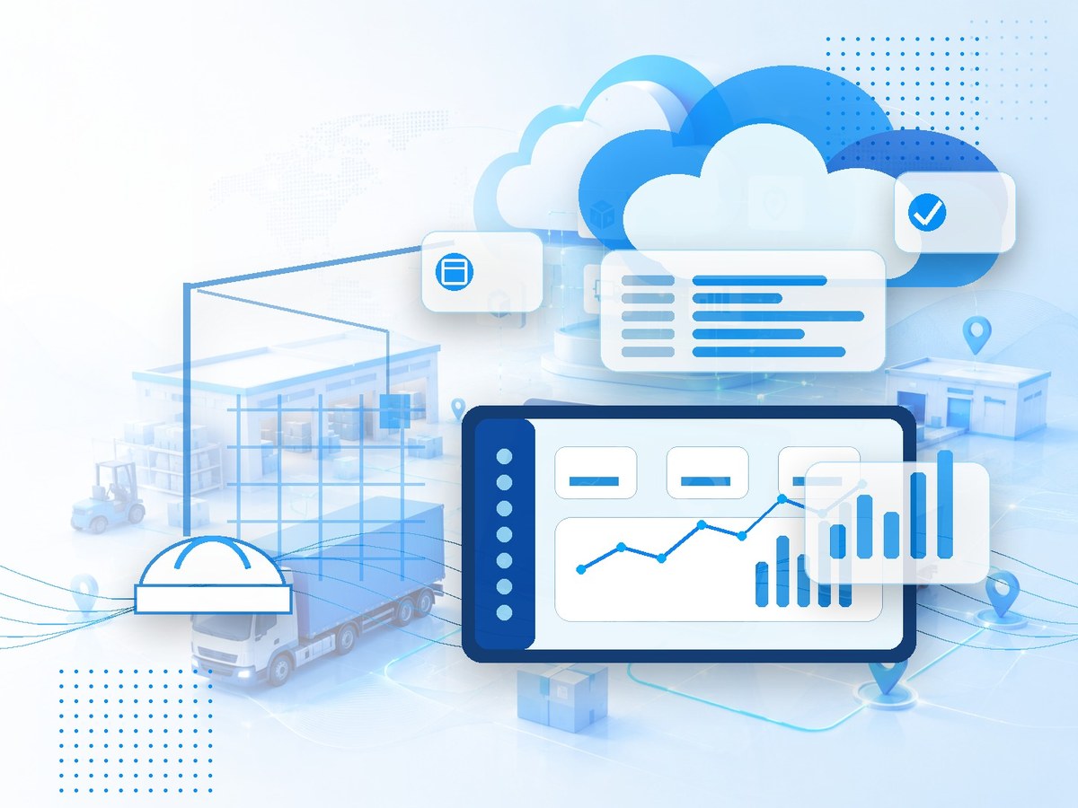 Cloud Contracting ERP cloud software illustration