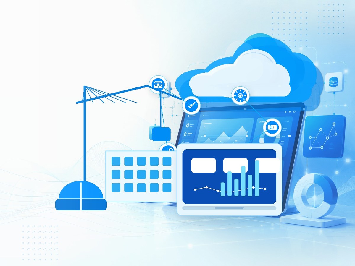 Cloud Project Management cloud software illustration